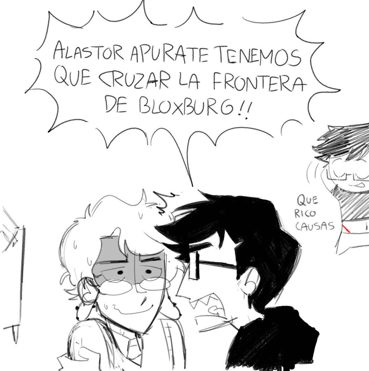 Loizvrg's tweet photo. voy a subir mis bocetos por aca en lo que me dejo de hacer pe ndeja y me pongo a dibujar #Radiostatic #Voxal https://t.co/7XI1vp2bq6