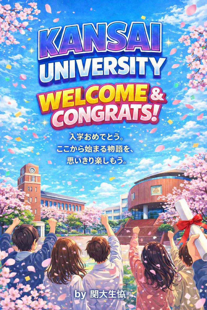 本日は関西大学入学式です
新入生の皆さん
ご入学おめでとうございます
天気は悪いですが心は晴れやかに、
4年間を共に頑張っていきましょう

食堂からのお願いです(>_<)
生協食堂では昨年に引き続き、米価格高騰による
ライスの値上げは行いません！
１日でも多く食堂を利用して下さいm(__)m