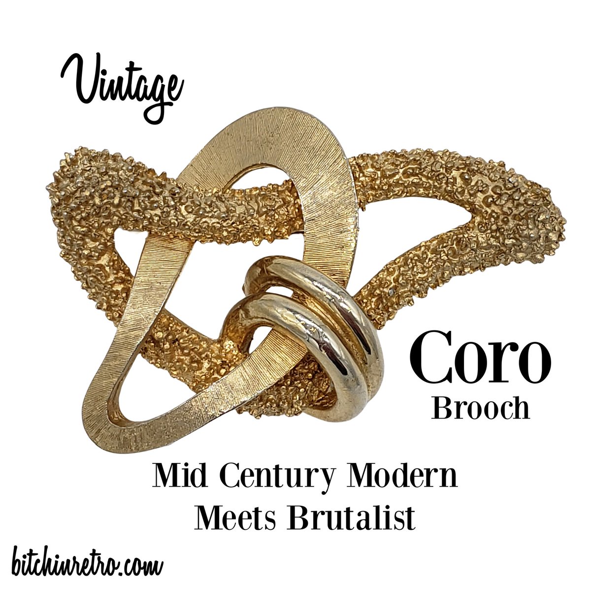 RetroCEO's tweet image. Unique and rare vintage Coro #brooch. Part mid century modern and part brutalist with an atomic age vibe all rolled into one.  You don't see that everyday...

#coro #vintagejewelry #vintagebrooch #vintagestyle #midcentury #atomic #giftsforher #giftideas

bitchinretro.com/products/vinta…