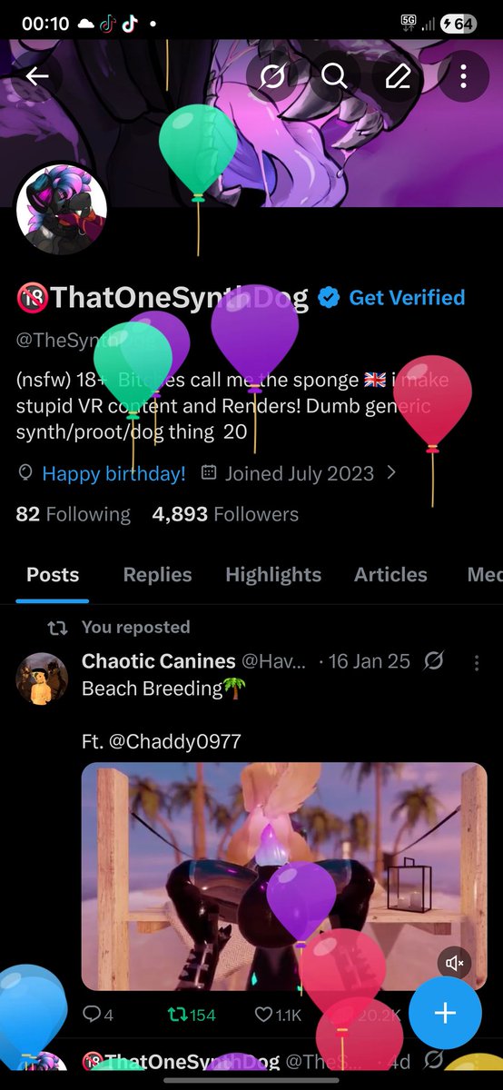 🔞ThatOneSynthDog tweet media
