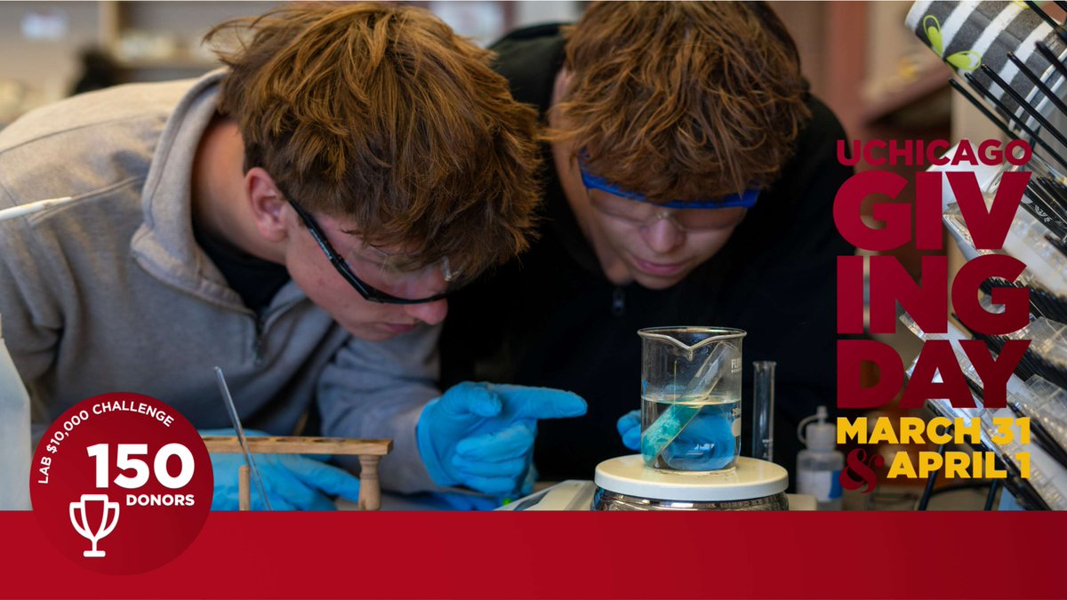 uchicagolab's tweet photo. 🎉 150 donors!

Another $2,500 unlocked, bringing us halfway to our $10K challenge goal. 💛

Thank you to everyone who’s given—and to the Lab alumni who made this match possible!

Join us: https://t.co/CEsT1rLFFi

#UChiGivingDay #GiveToLab https://t.co/FuxGyPIb4F