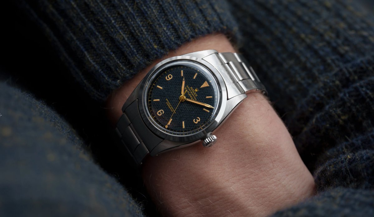 syJackaL's tweet image. 6350, EXPLORER, HONEYCOMB DIAL, STEEL #rolex #watches #vintage