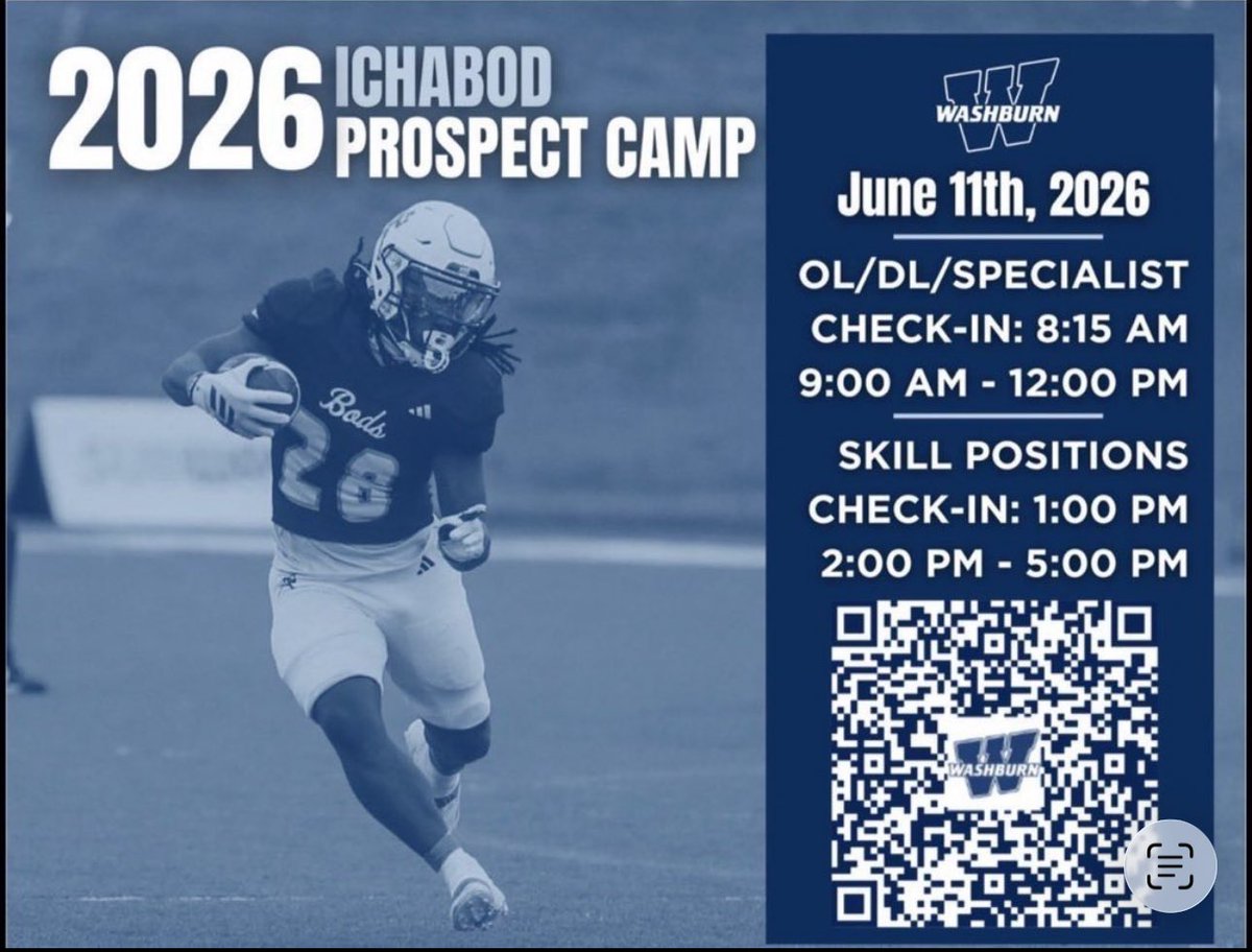 jonvr14's tweet photo. Thank you @CoachSharpWU for the camp invite. Excited to learn more about Washburn football https://t.co/VSa1eRMWuW