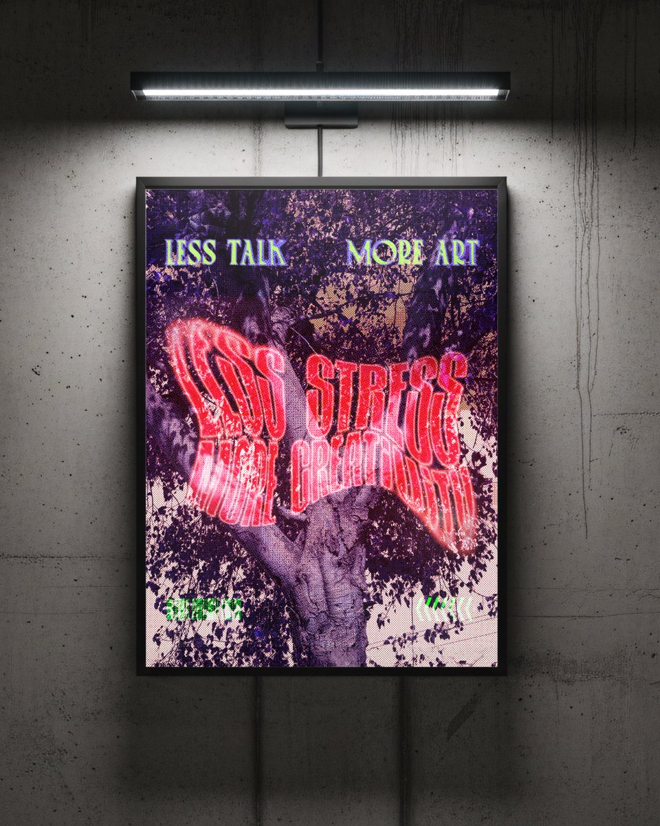 BassasN's tweet photo. Less Stress, More Creativity

#posterdesign https://t.co/kExhFWEcI5