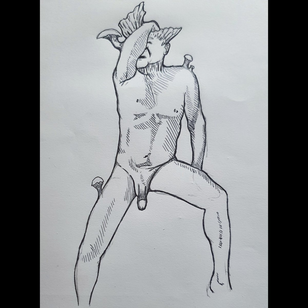 This time two drawings for people to see, please like and share, it helps a lot (nude realistic art of make models)