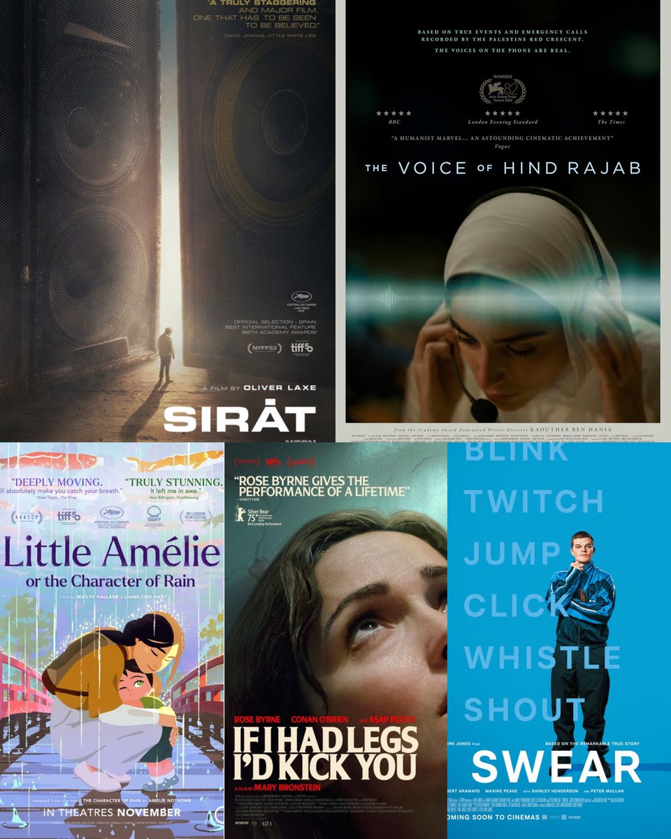 BedeJermyn's tweet photo. #Top5FirstViews March 2026:

1. SIRAT 
2. THE VOICE OF HIND RAJAB 
3. LITTLE AMELIE OR THE CHARACTER OF RAIN 
4. IF I HAD LEGS I’D KICK YOU
5. I SWEAR https://t.co/3jJykBqLNv