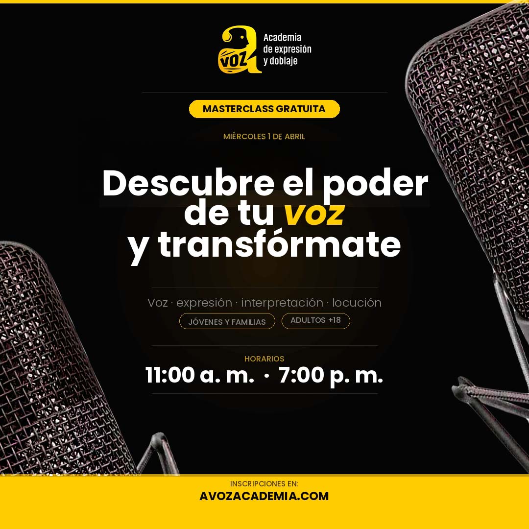 A Voz | Academia de expresión y doblaje tweet media