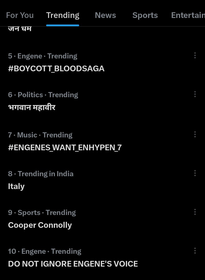 Global trending 
You guys doing so good 
#WEWILL_NEVER_GIVEUP_ON_ENHA
#BELIFT_GET_UR_SHIT_TOGETHER