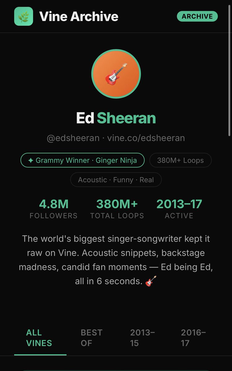 Vine Father tweet media