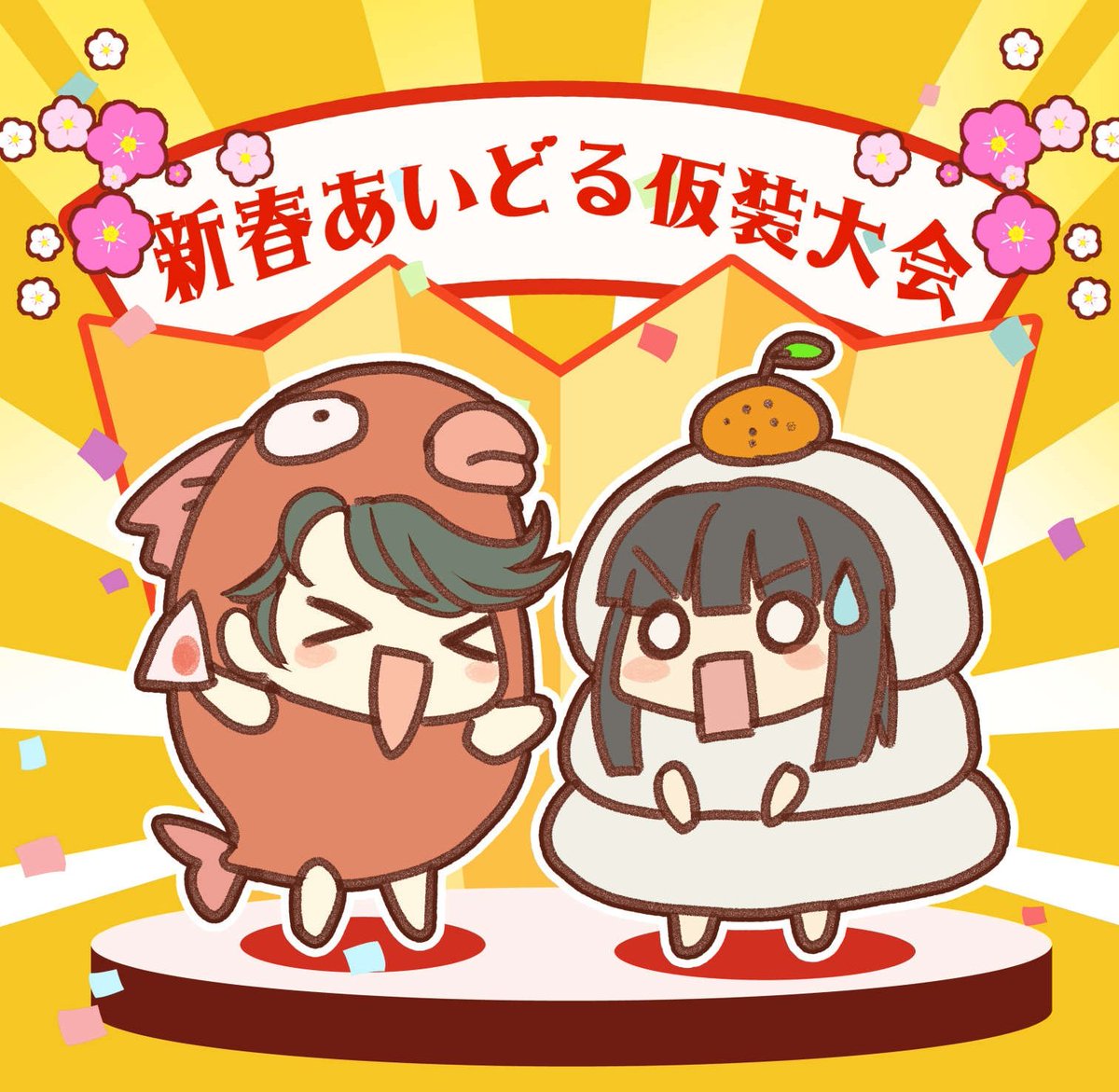 高垣師匠におもしろトークの極意を伝授された黒川千秋がお笑いデビューですと？！
(過去絵)
#黒川千秋 #桐野アヤ #４月１日