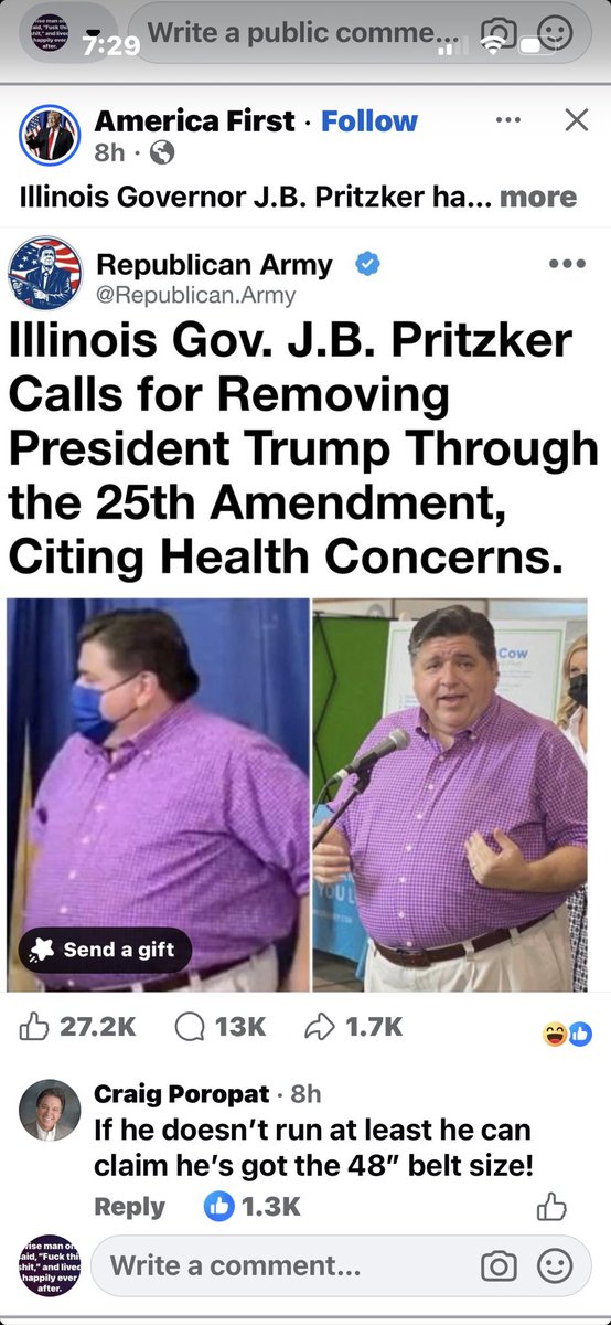 ⁦<a href="/JBPritzker/">JB Pritzker</a>⁩ 🤣🤣🤣