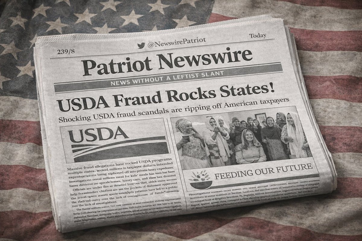 Maga4liberty's tweet image. If both sides scream "fund the kids," yet USDA child meal &amp;amp; SNAP programs lose hundreds of millions to fake claims.  Why do libs defend endless spending and cons ignore bloated oversight? Who's really feeding the fraud? patriotnewswire.com/usda-fraud-sca…
#PatriotNewswire #WakeUpAmerica