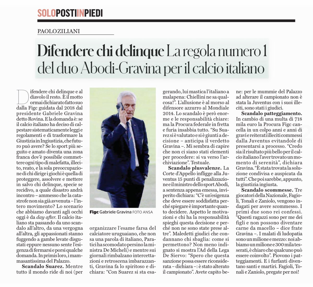 Paolo Ziliani tweet media