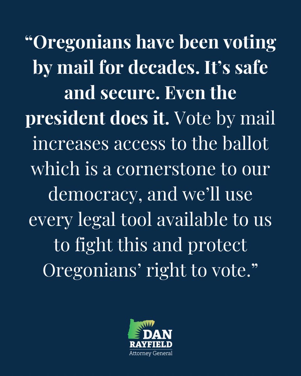 Attorney General Dan Rayfield tweet media