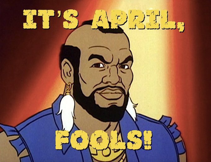 And just like that, it's April... #aprilfoolsday