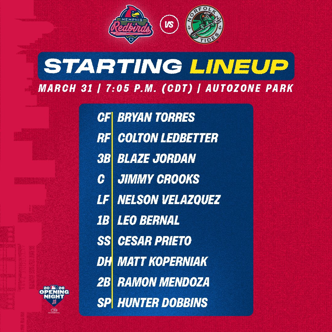 memphisredbirds's tweet image. Your guys for the home opener 🤝 let's ride

#GoBirds