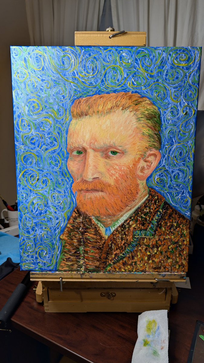 jonwilson39's tweet photo. Vincent Van Gogh portrait oil paintin 🖌️🎨 https://t.co/HDxfrwg98l