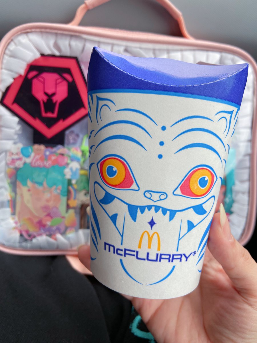 tiny_tealeaf's tweet photo. huntrix! their meal was so cool &amp; the shaker fries were sooo yummy 🤤💕 i also got derpy mcflurry this time 🤭

#KPOPDEMONHUNTERS https://t.co/Zj1KswwdHG