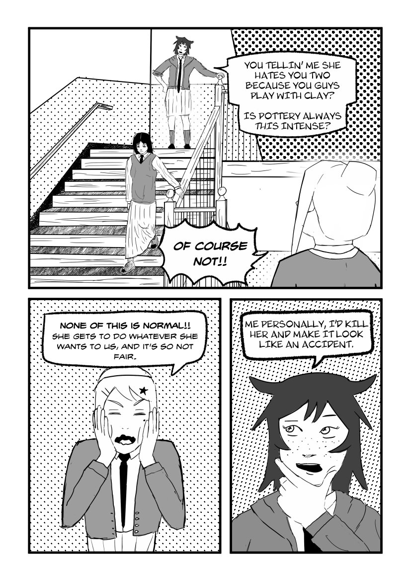 Cefog111's tweet photo. Pottery can't be that hard!! Chapter 9 - Stairway talk https://t.co/nTE7i9H0Zg
