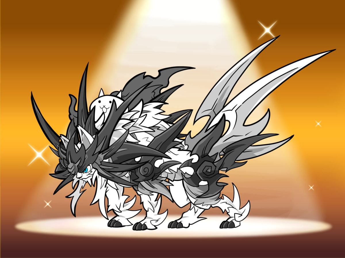 【ver4.1アップデート近日予定✨️】
追加予定の新しい第3形態キャラ 「超皇獣シンガオウ」を紹介！

誰かを守ろうとする者の前にのみ現れる幻のネコ！
進化で爆波を放ち、全妨害を無効化！
全力で城を守り抜くにゃ！
#にゃんこ大戦争 
#エイプリルフール