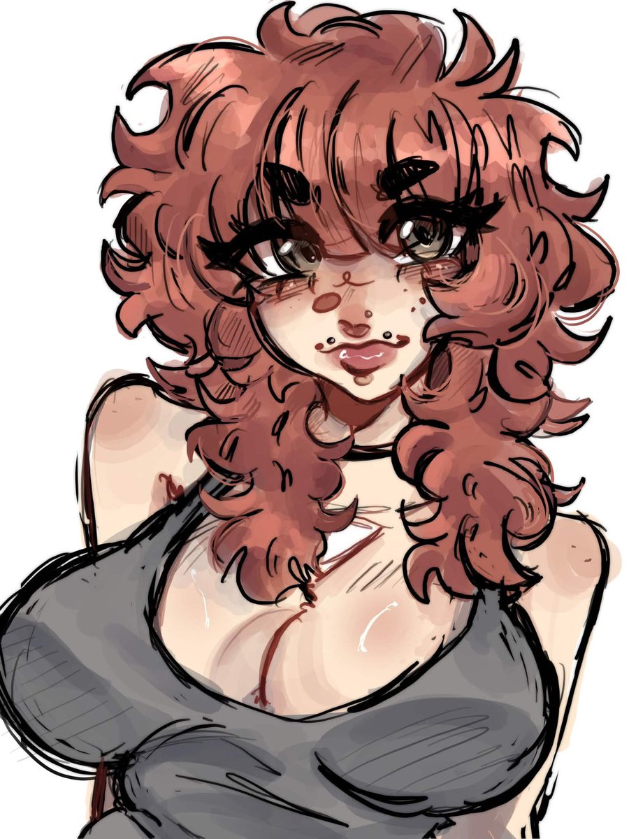 sushiixcat's tweet photo. trying to figure out how to draw my new #oc #originalcharacter Jess 
idk i feel like you can’t post your oc on here if you aren’t possible bc lowkey no one be gaf like does anyone see it https://t.co/86niTdirEb