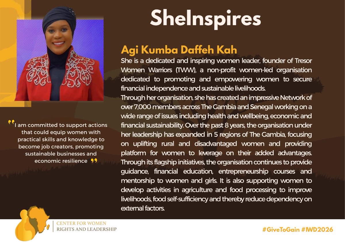 Center for Women's Rights and Leadership tweet media