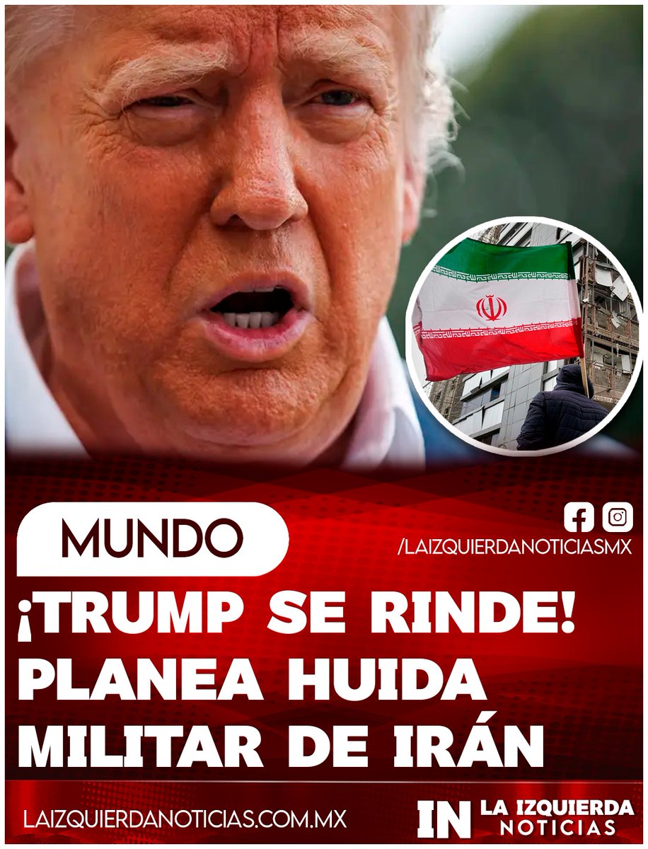 ¡HUYE COBARDE! Ante una guerra que lo tiene desgastado, el tirano de Trump declaró que retirará sus tropas de Irán en "dos o tres semanas", ya que "hizo un daño que no podrá reconstruirse en 15 años", añadiendo que la reapertura de Ormuz tampoco será problema de Washington. El