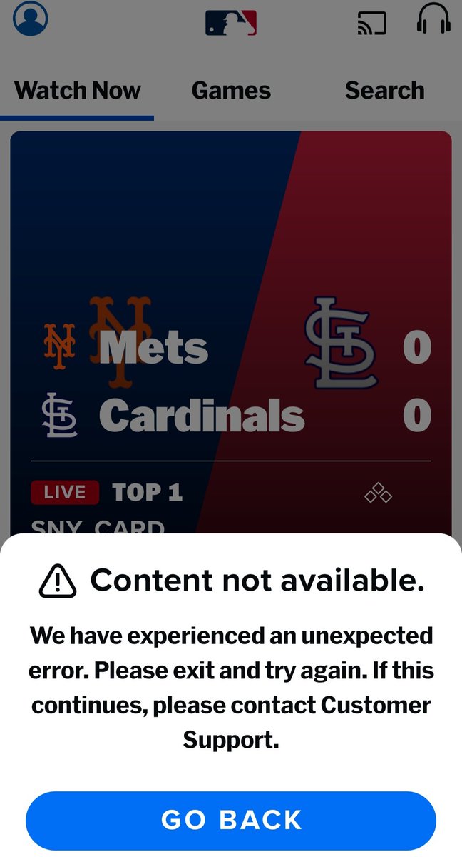 LiberalsLeaving's tweet image. I'm curious: is @MLB hiring the best programmers and engineers to create and maintain their #MLBTV app, or is this just another example of incompetent #DEI disaster? #MLB #Mets #Cards #MLBApp