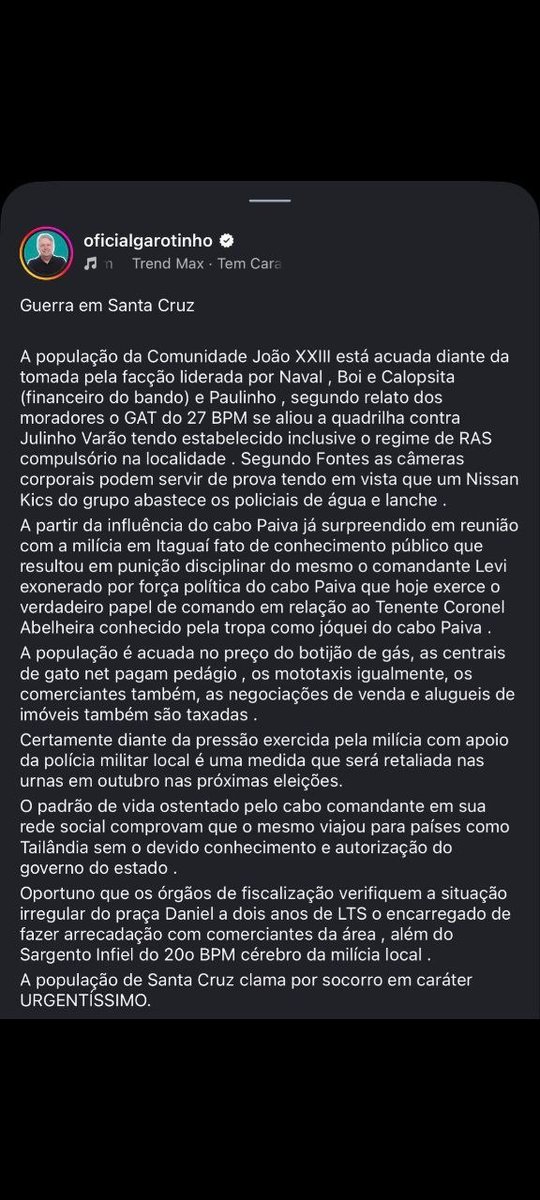 Milícia RJ News tweet media