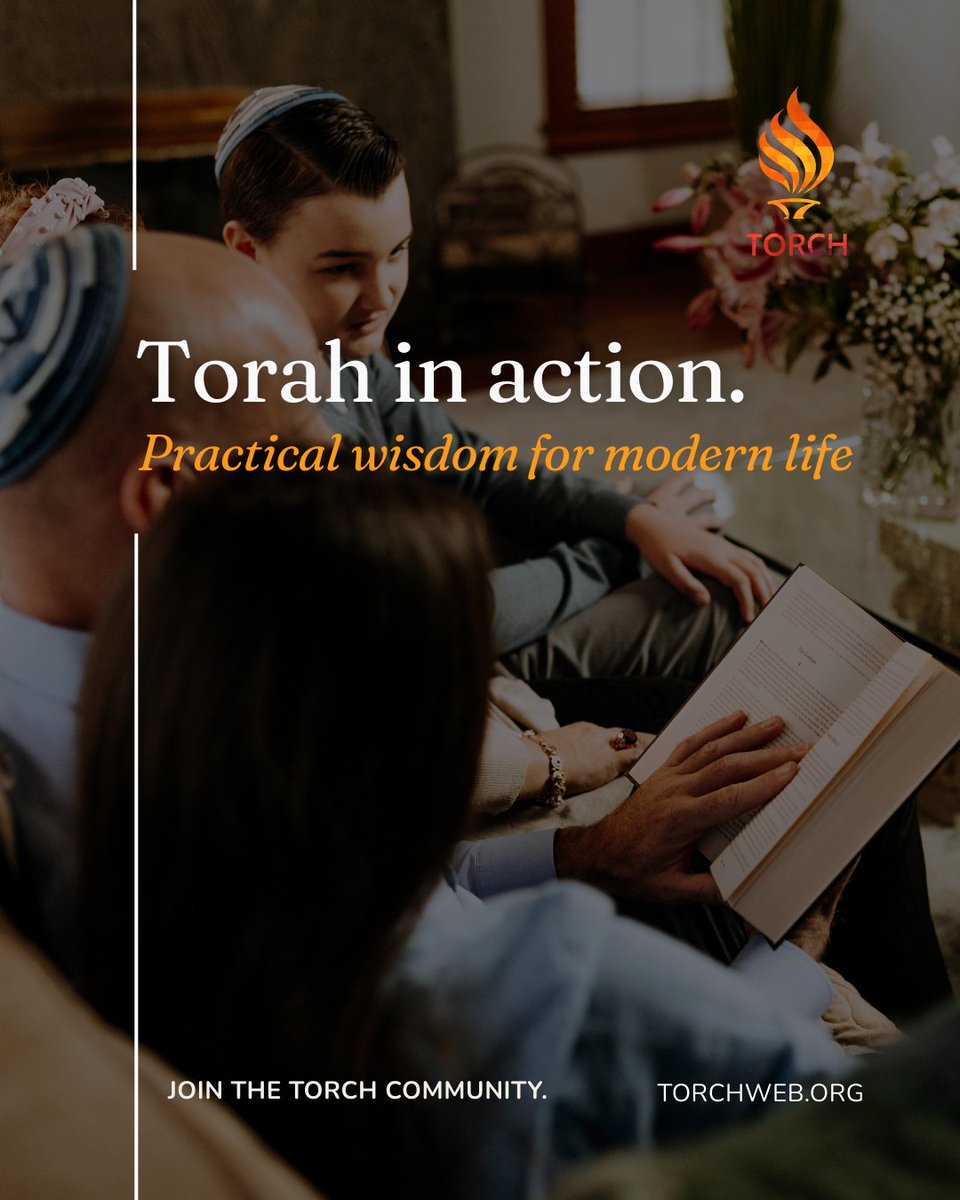 Torah isn’t meant to stay on the page.

It’s meant to shape how we think, how we lead, and how we live.

Practical wisdom for every day.

#TorahLife #JewishGrowth #TORCH