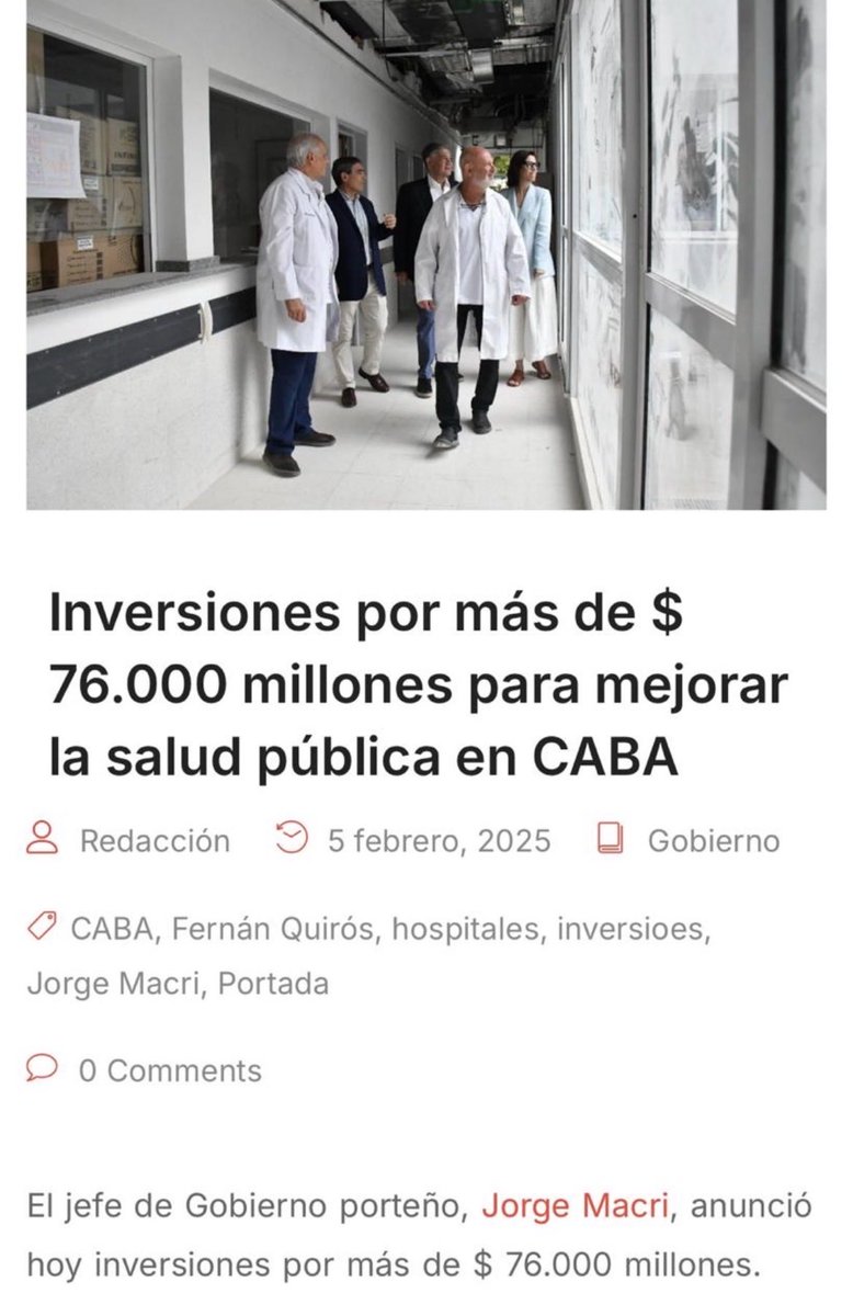 <a href="/mediceneljefe/">El Jefe</a> Mientras LLTranza le afana a los discapacitados 
<a href="/jorgemacri/">Jorge Macri</a> en  CABA está invirtiendo  $76 Mil Millones de pesos en Salud  💛 esta es la parte de la gestión nos importa 👇🏼👇🏼