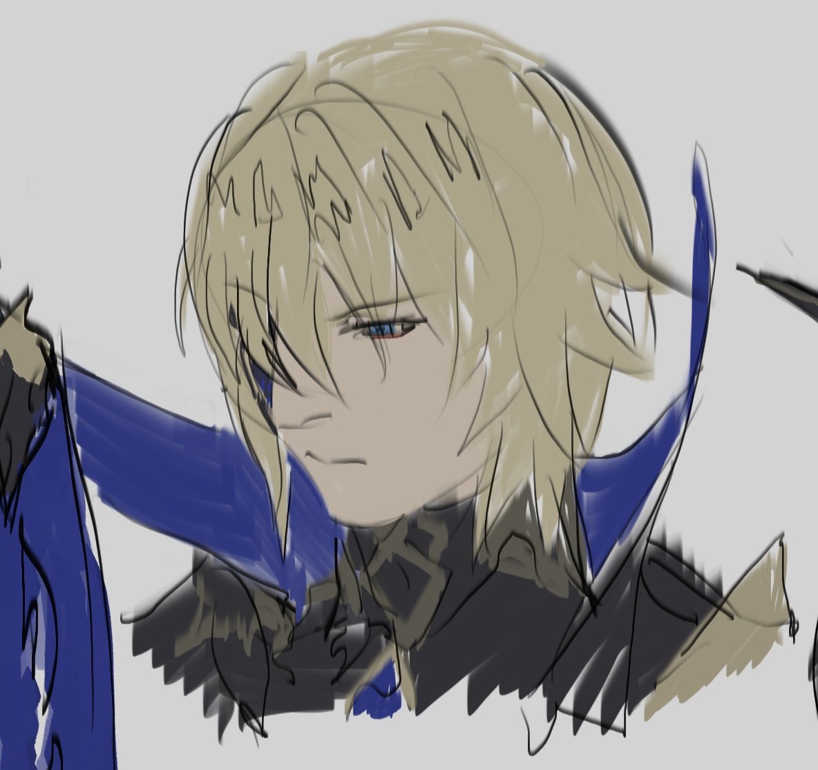 _QAE0's tweet photo. Dainsleif sketches from the new quest https://t.co/RGY2zVh0Is