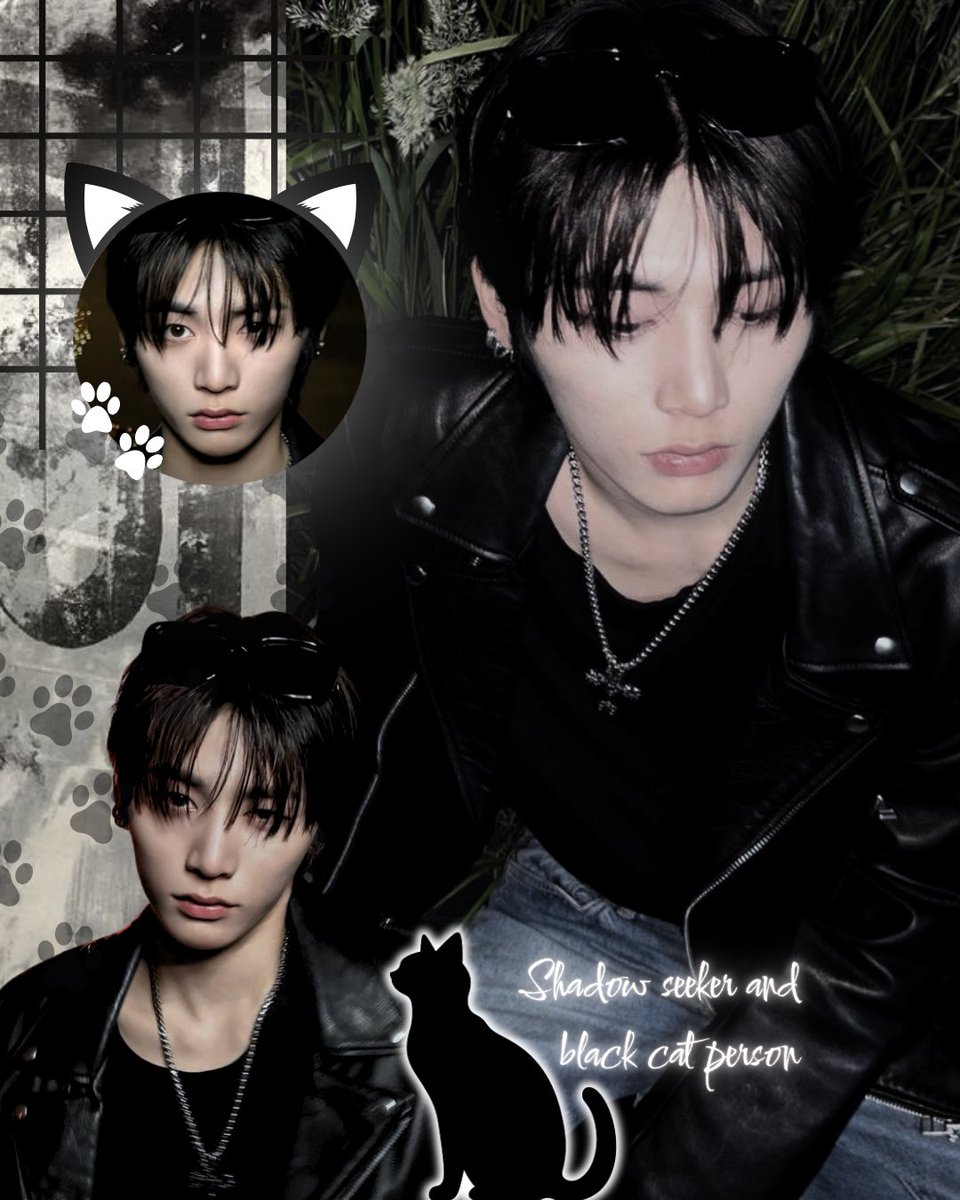 shakunako's tweet image. [🐈‍⬛] — black cat couple. I meow you &amp;lt;3

#ODSD #ONEDOORSelcaDay #BOYNEXTDOOR #TAESAN #보이넥스트도어 #태산
