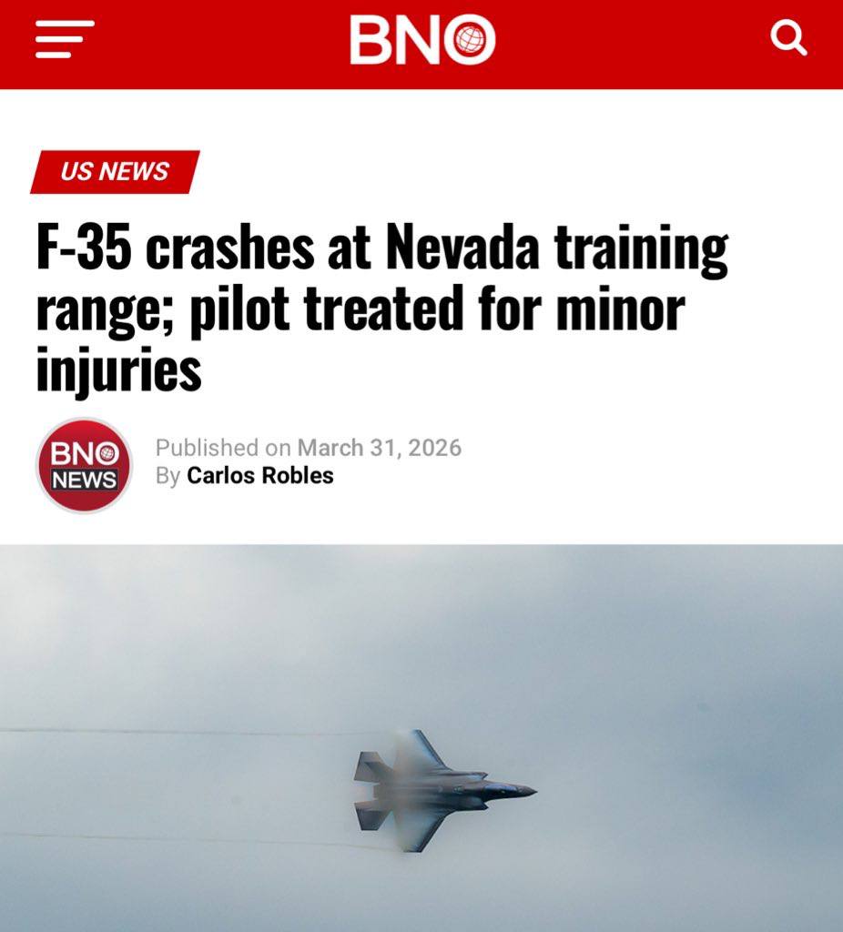 🔴 son dakika Amerika'da f-35 savaş uçağı düştü. Pilot kendini fırlatarak kurtuldu. #breaking #usa #jets #war #newspic.x.com/4U9FTp5B1kk