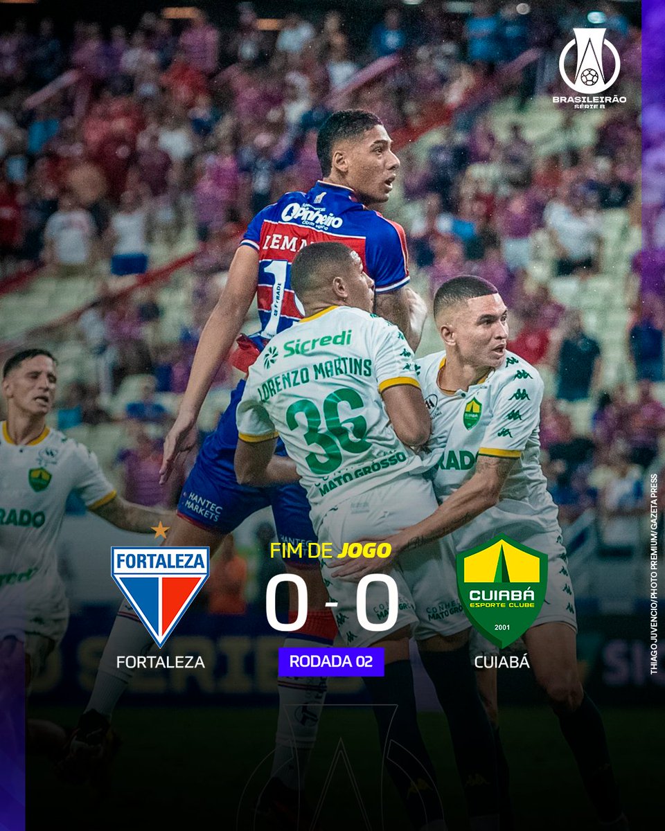 BrasileiraoB's tweet image. TUDO IGUAL NO CASTELÃO 🤝

Fortaleza e Cuiabá vão dividir 1⃣ ponto cada. Nada de gols por hoje! 😌

#BrasileirãoB #Fortaleza #Cuiabá