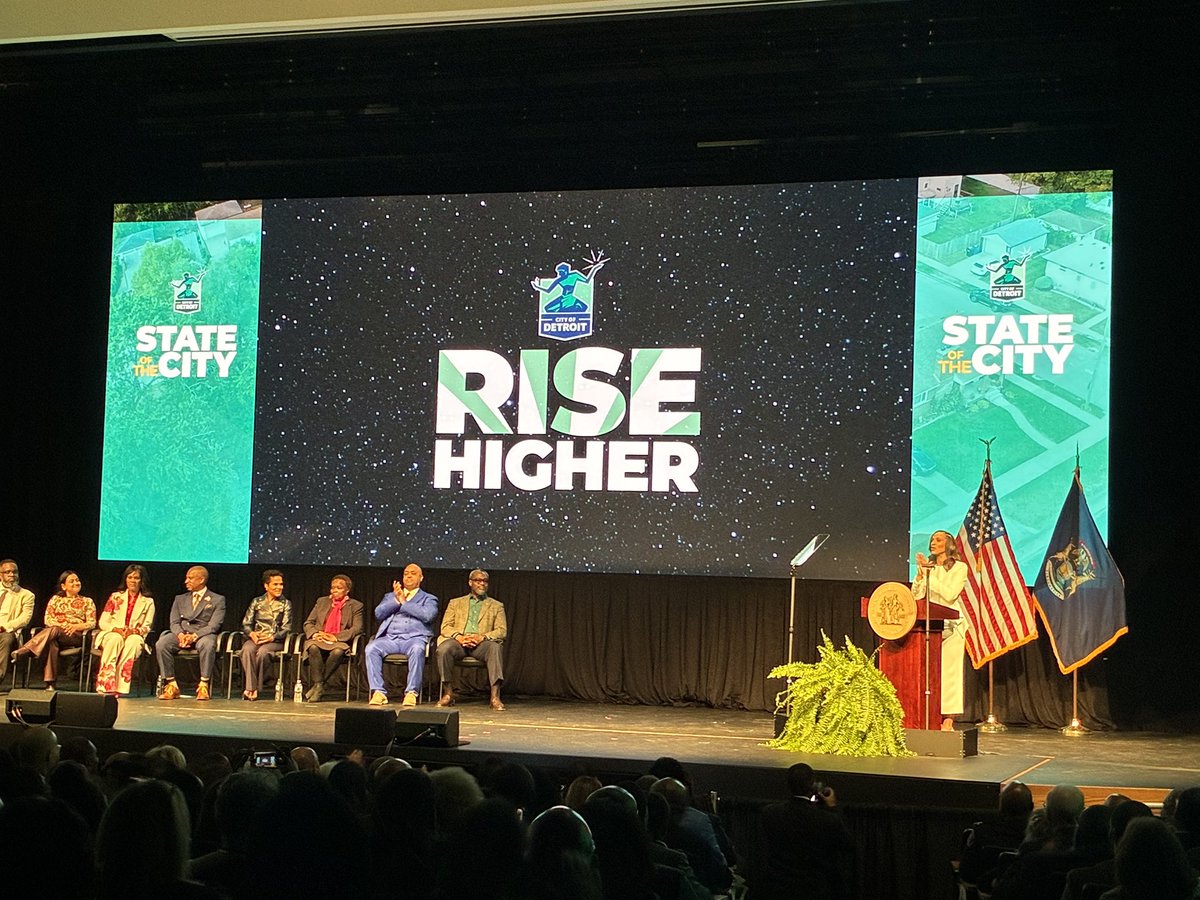 CityofDetroit's tweet photo. Whether It's To Stay. To Return. Or to Move – It’s time to choose Detroit. #SOTC2026 #RiseHigher https://t.co/QSyvt6zExV