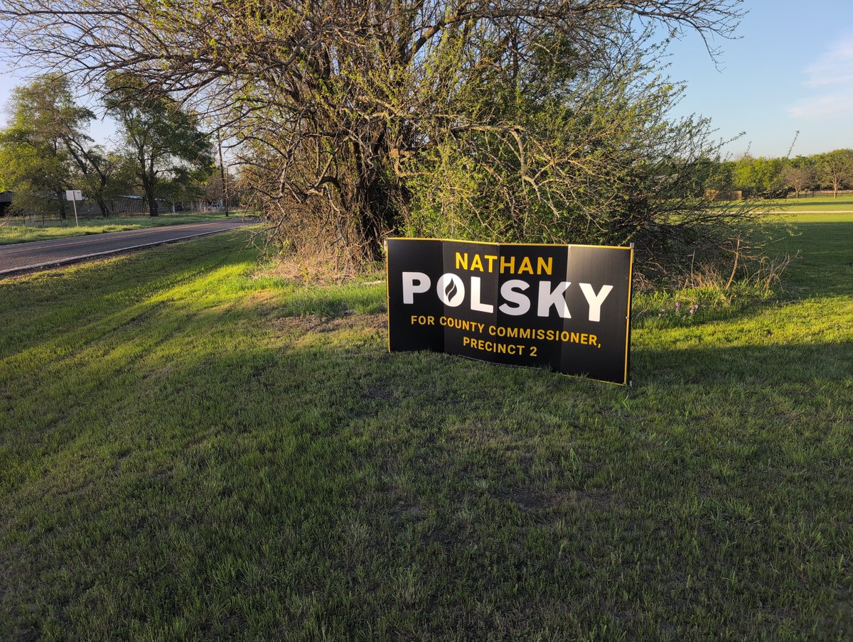 PolskyForLamar's tweet photo. First signs are up! https://t.co/AZpcYWkZsv