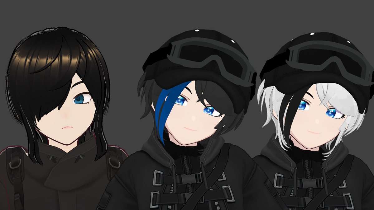 Same program used, same exact character, different aesthetics, distinct personalities.