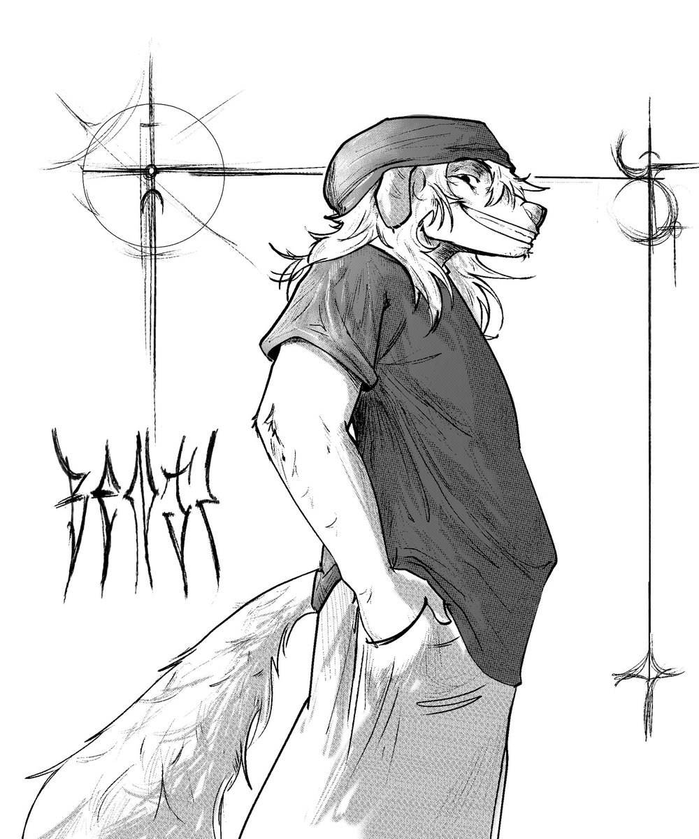 Trying manga rendering in clip studio paint
#furry