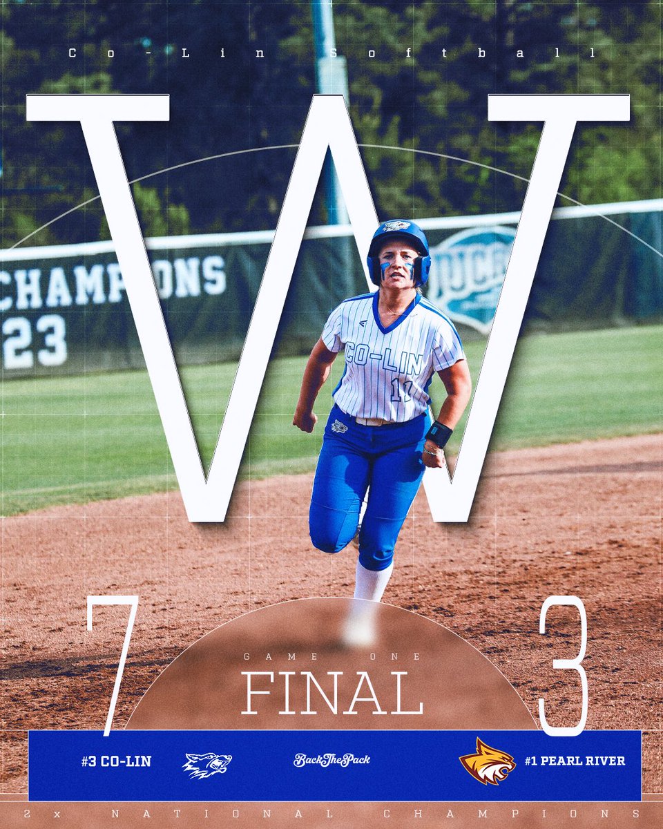 colinathletics's tweet photo. Down goes number ONE!!!! The Lady Wolves handle the Lady Wildcats in Game 1 of the battle of the heavyweights!

#BackThePack https://t.co/onoXTenSV1