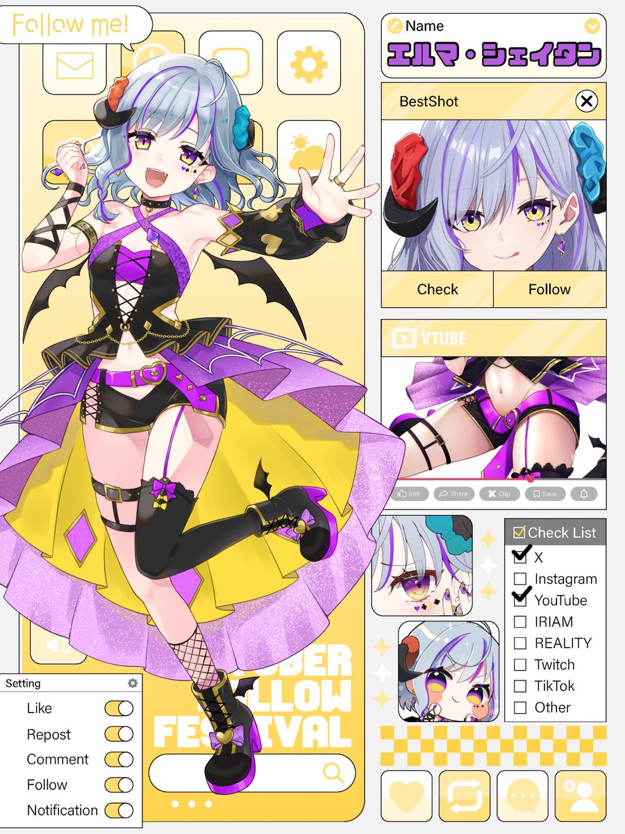 ElmaSheitan's tweet photo. #4月のVtuberフォロー祭り
毎日社畜生活しつつ家事育児配信
全てこなしてる最強悪魔😈の
ママ系 Vtuber💜

💻配信
土曜21時～定期雑談
日曜午後アニメ同時視聴[不定期]

🤝友達感覚
コメント全部拾うし気軽にリプする🤟

よかったらフォロー&amp;RP🔄
いいね🩷お願いします🙏

#Vtuber推し探しにどうぞ https://t.co/c8kyKXJRcL