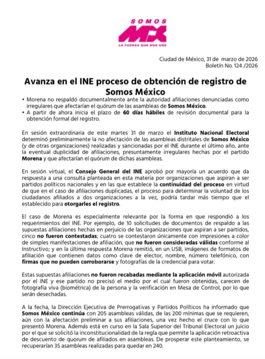 En plena semana santa una buena noticia sucedió hoy para la democracia Mexicana los conducidos por el hombre de mil batallas <a href="/acostanaranjo/">Guadalupe Acosta Naranjo</a>  dieron un paso gigantesco para seguir con todas las posibilidades de convertirse en el primer instituto político nacional ciudadano !!!!