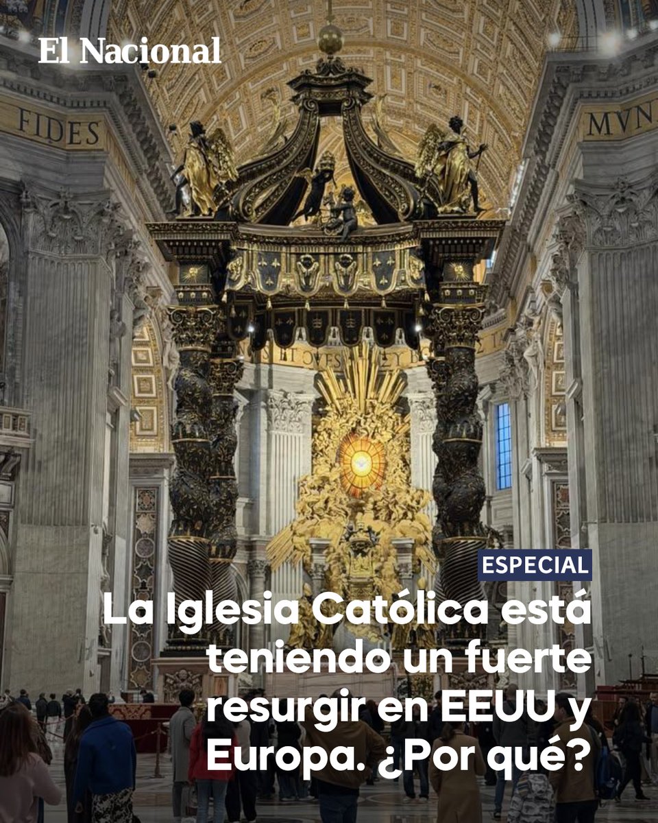 ESPECIAL | 🌎

🔹Según datos oficiales de la Iglesia Católica así como de institutos de investigación, el catolicismo está viviendo un fuerte incremento de fieles en iglesias de EEUU y partes de Europa, sobre todo en el Reino Unido. Este resurgimiento es particularmente fuerte