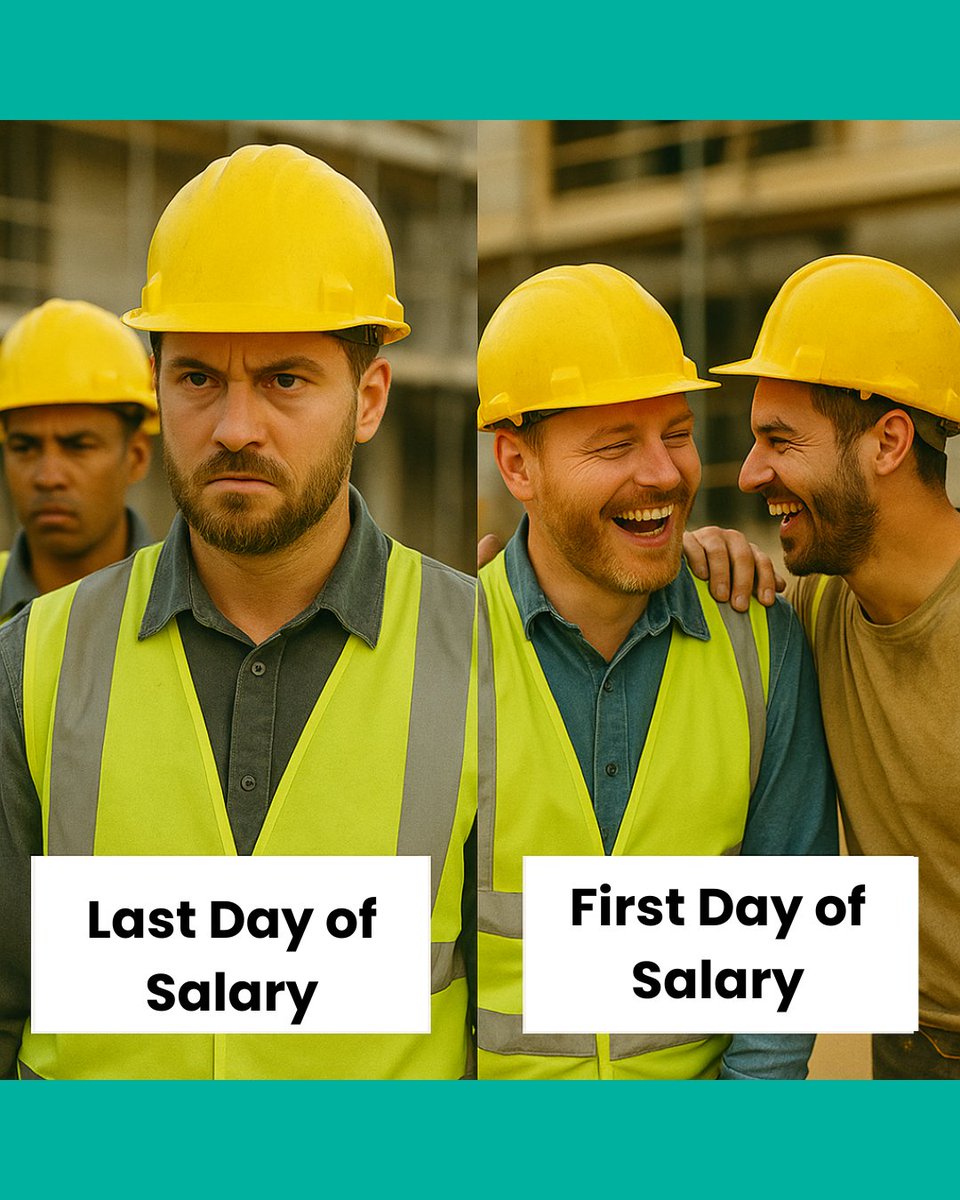 marunishi_io's tweet image. Last Day of Salary vs First Day of Salary

#Constructionwork #BuildingCulture #Marunishi