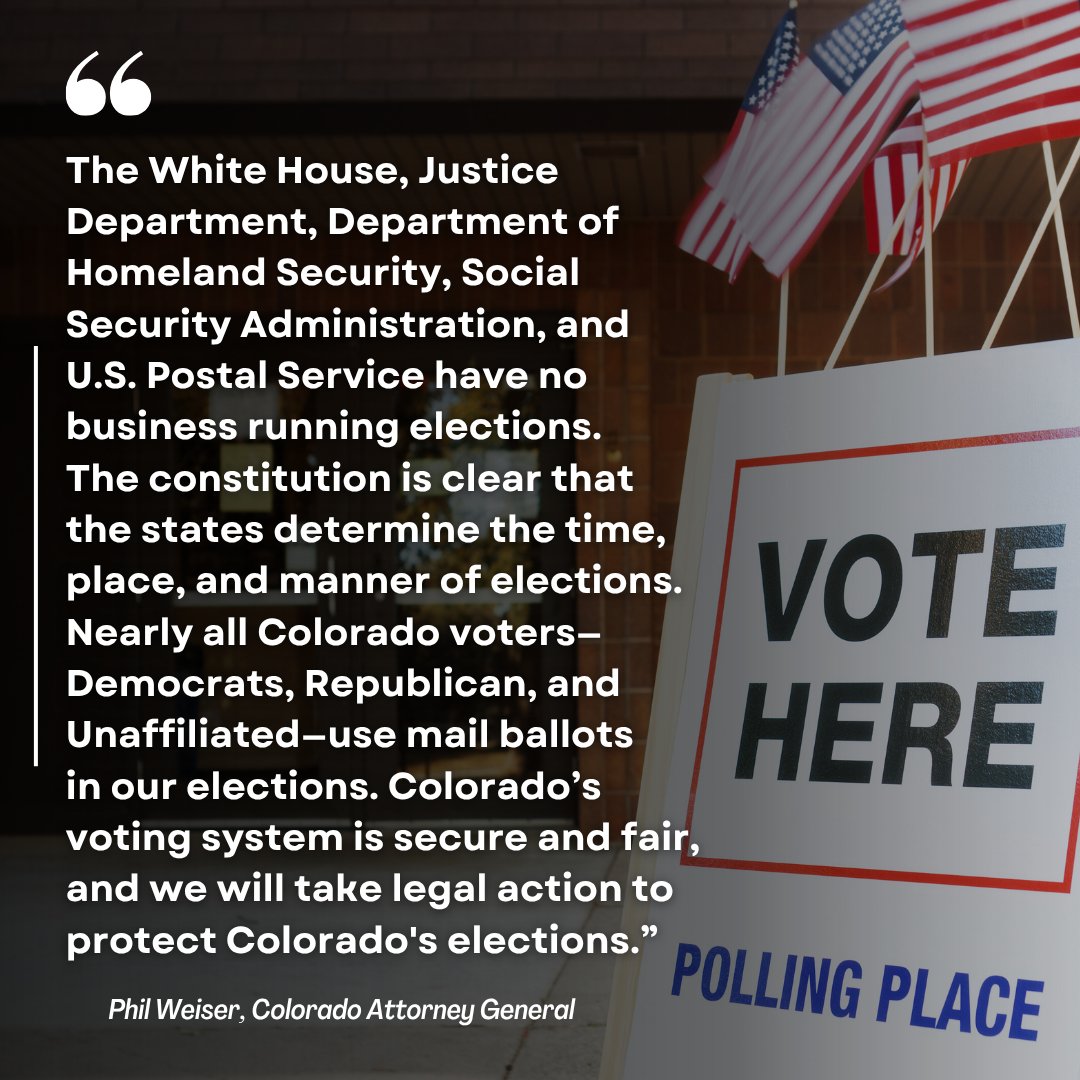 Colorado Attorney General tweet media