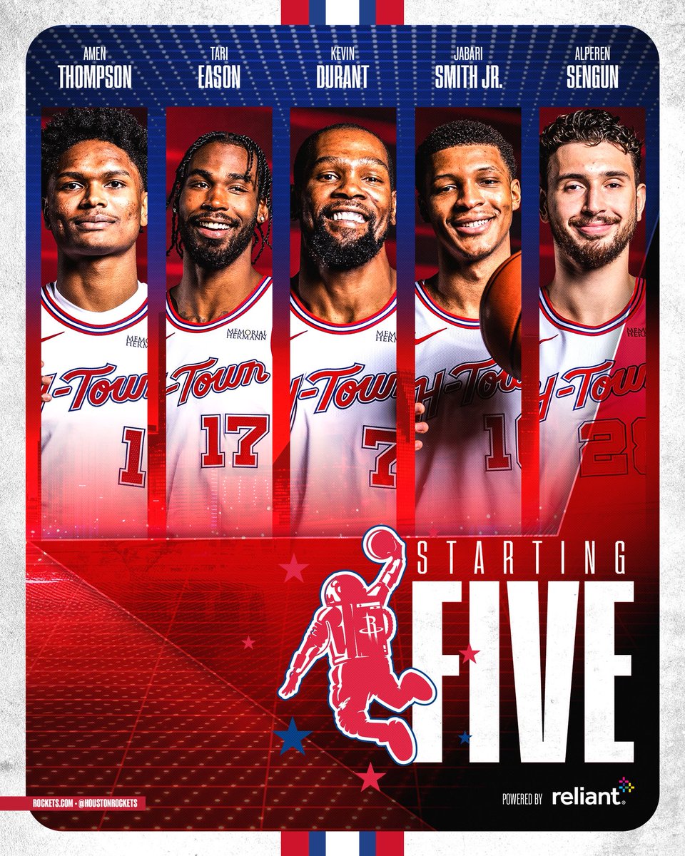 Houston Rockets Line Ups Starting tonight! @ReliantEnergy