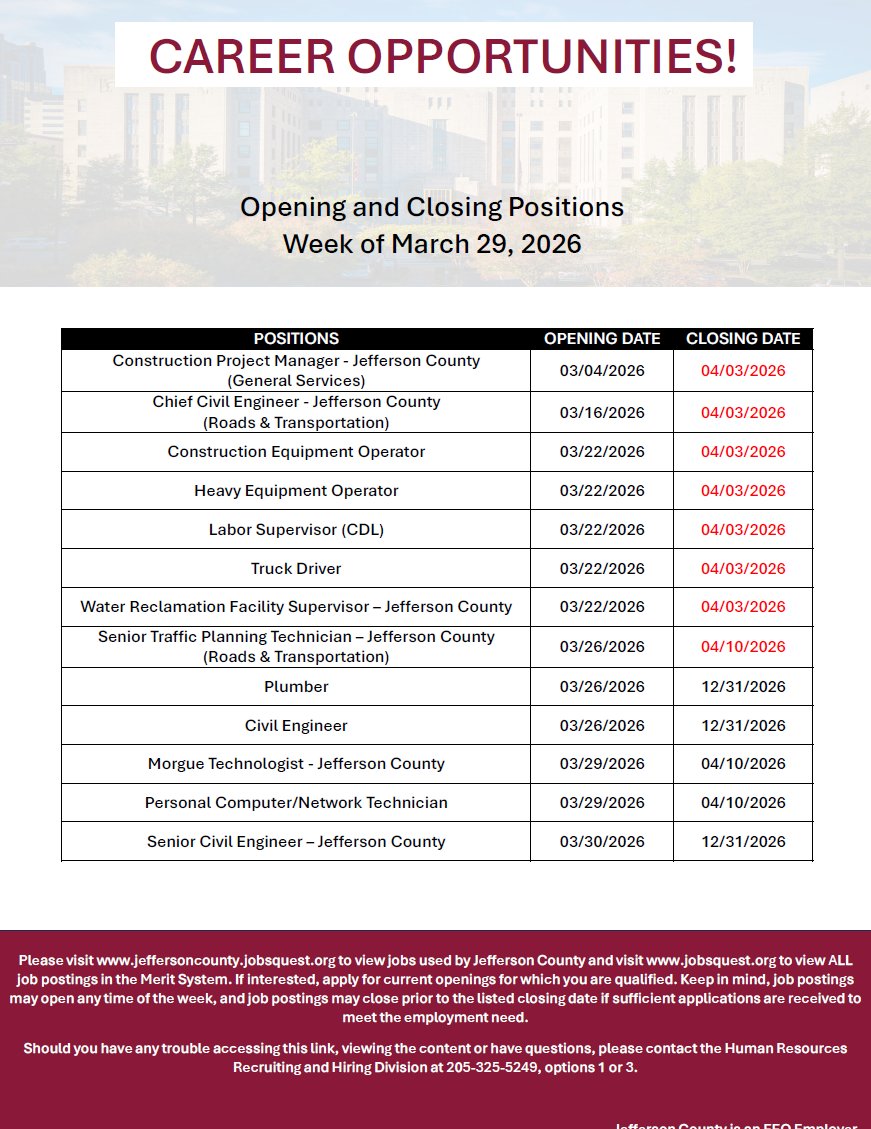 Jefferson County, AL tweet media