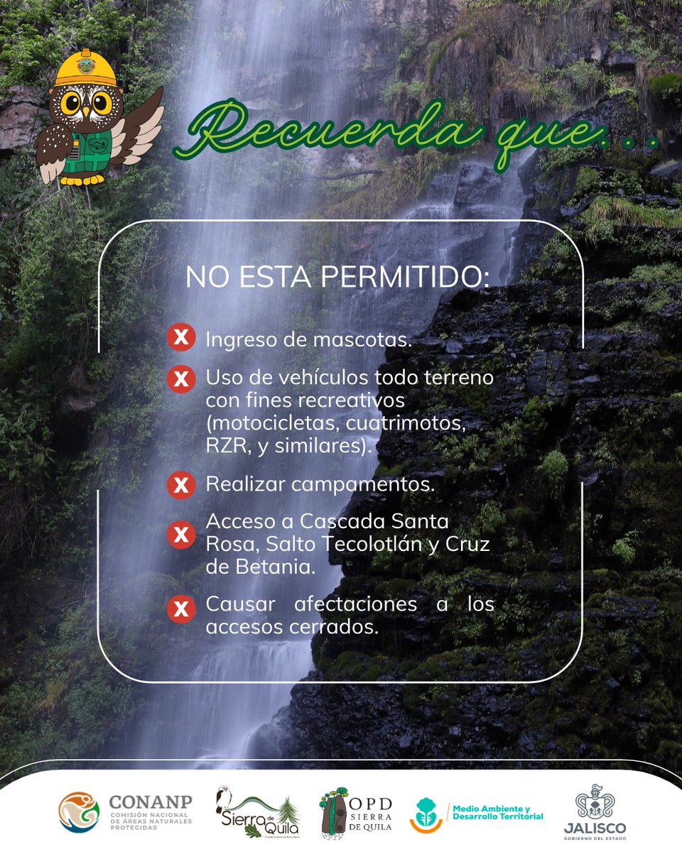 APFFSQ's tweet photo. Consideraciones para tu visita durante Semana Santa en #SierraDeQuila 🤝 https://t.co/7QxHaPbl1G