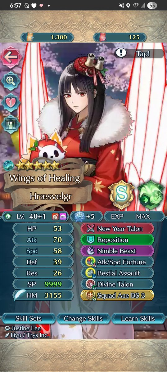What's her best build she needs improvement