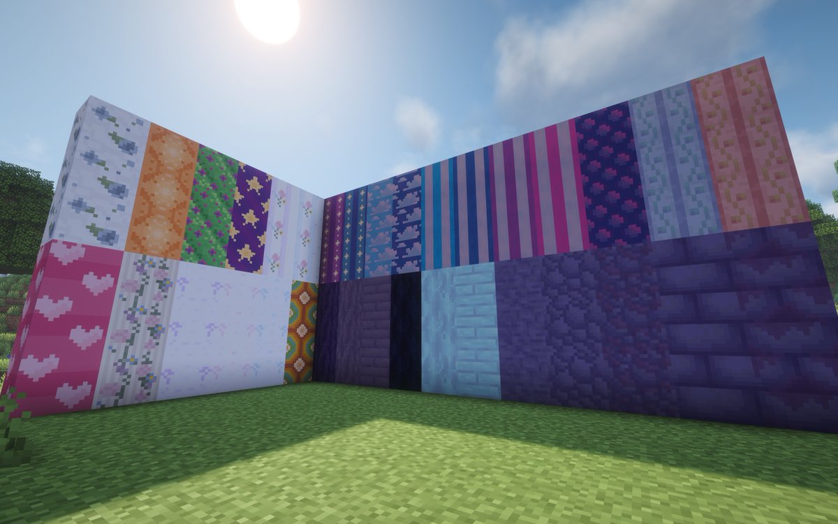 laikaslullaby's tweet image. A recent mod project @1ndieblue and I are doing for a server we're on!! Featuring a bunch of custom wallpapers, woods, and planks!!

#blockbench #mod